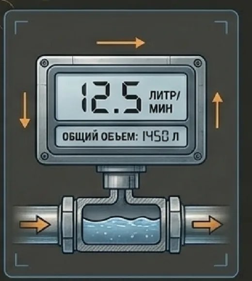 Электронный расходомер